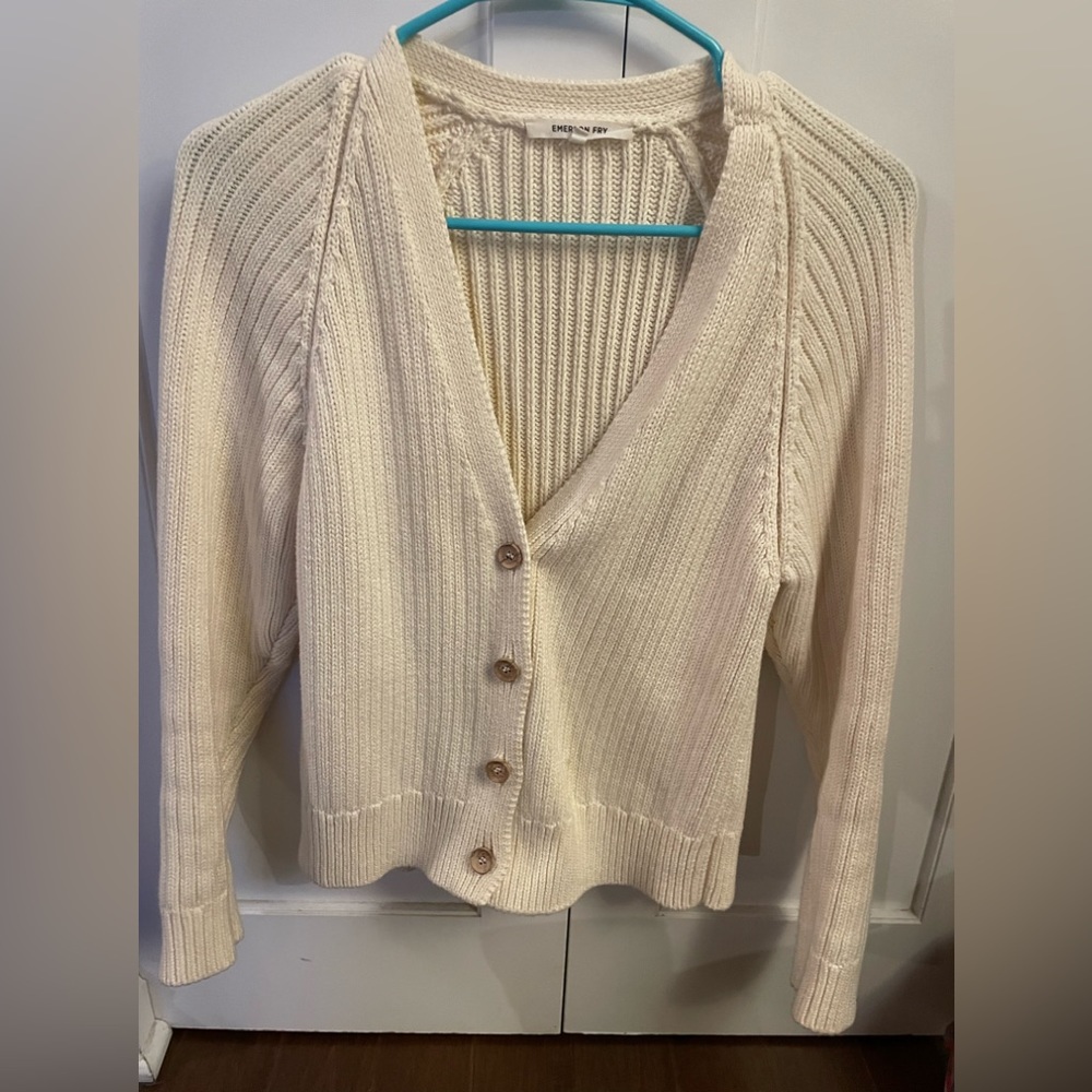 Emerson Fry Vintage Low V Neck Cardigan